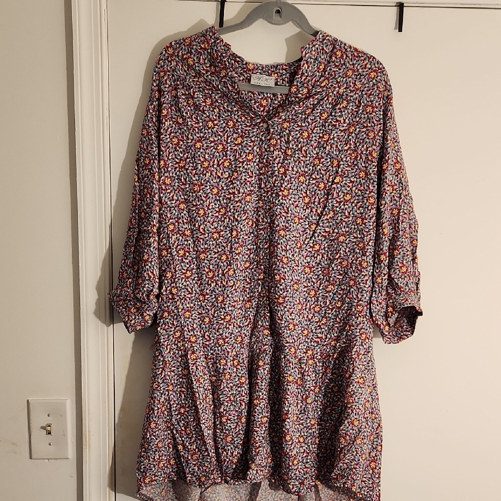 ANNA KAY Multicolor Floral Long Sleeve Dress
